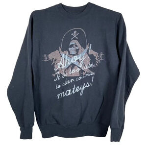 Pirates of the Caribbean Sweater Skull‎ Disneyland Crewneck theme Park Fan Small